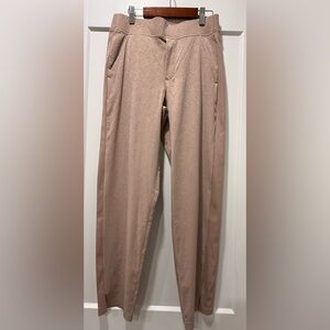 Athleta Textured Jogger Pants Mauve Pink Size 4 Elastic Waist